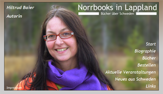 The front page of 'Norrbooks in Lappland - B&uuml;cher &uuml;ber Schweden'.