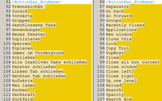 Translating 'QTTabBar' using 'WinMerge'.