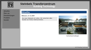 The front page of 'STZ Building Technology'.